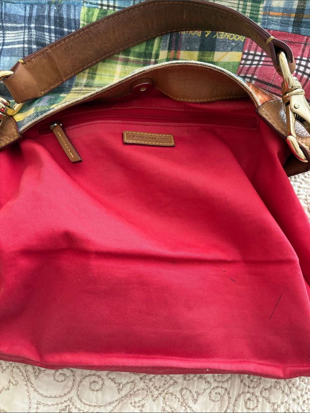 DOONEY & BOURKE Patchwork Plaid Purse - Picture 7 of 15